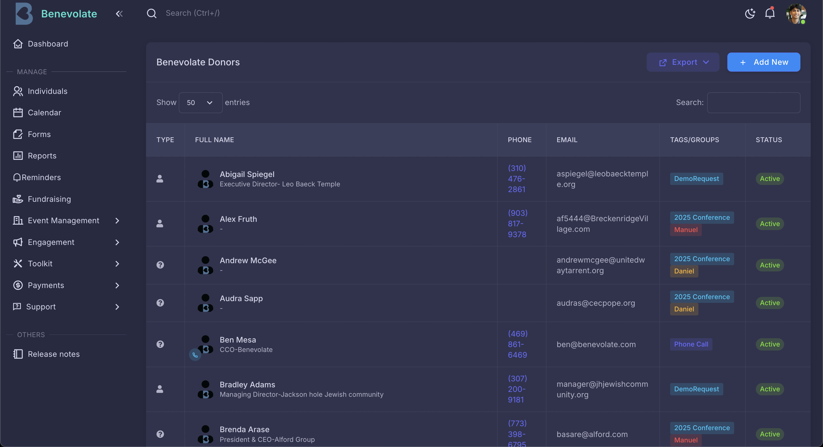 Members Dashboard